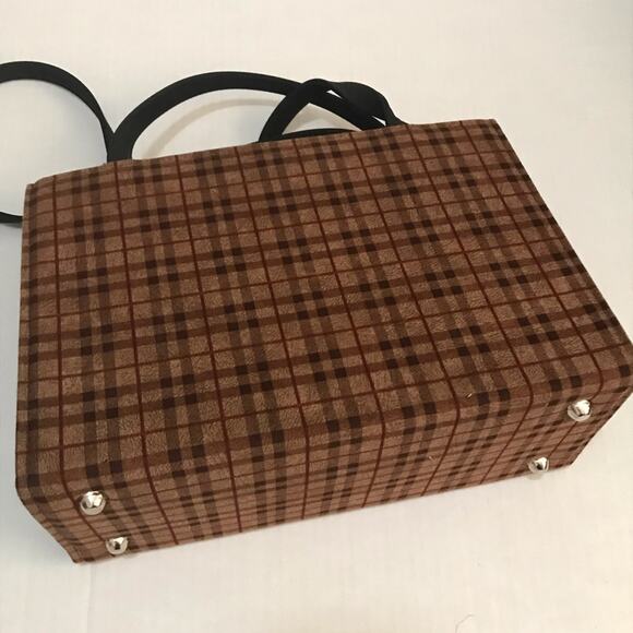 Plaid Pattern Shoulder Bag - Picture 8 of 9